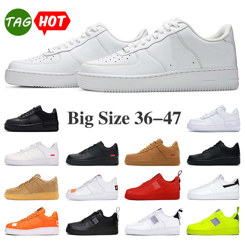 Designer af1 Low Casual Shoes 1 Men Women airforce One Triple White Black Flax Total Orange Volt Mens Trainers Outdoor Platform Sneakers
Designer af1 Low Casual Shoes 1 Men Women airforce One Triple White Black Flax Total Orange Volt Mens Trainers Outdoor Platform Sneakers