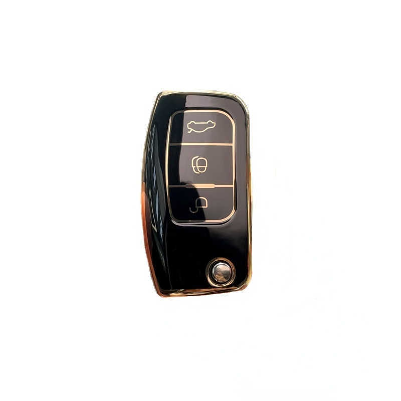 Folding Key 3 Button TPU Car Key Case Cover for Ford Fiesta Focus 2 Ecosport Kuga Escape Falcon B-Max C-Max Eco Sport Galaxy