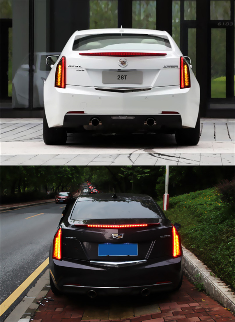 Car Styling for Cadillac Tail Lights 20 16-20 19 ATS L LED Tail Light Rear Lamp DRL Dynamic Signal Brake Reverse Accessories