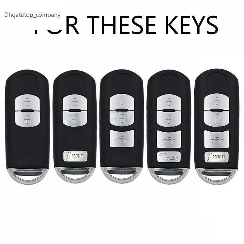 For MAZDA 2 3 5 6 CX-3 CX-5 CX-7 CX-9 Silicone Car Key Cover Remote Fob Case Sleeve 2 3 4 Buttons 2013 2015 2016 2017 2018 2019
