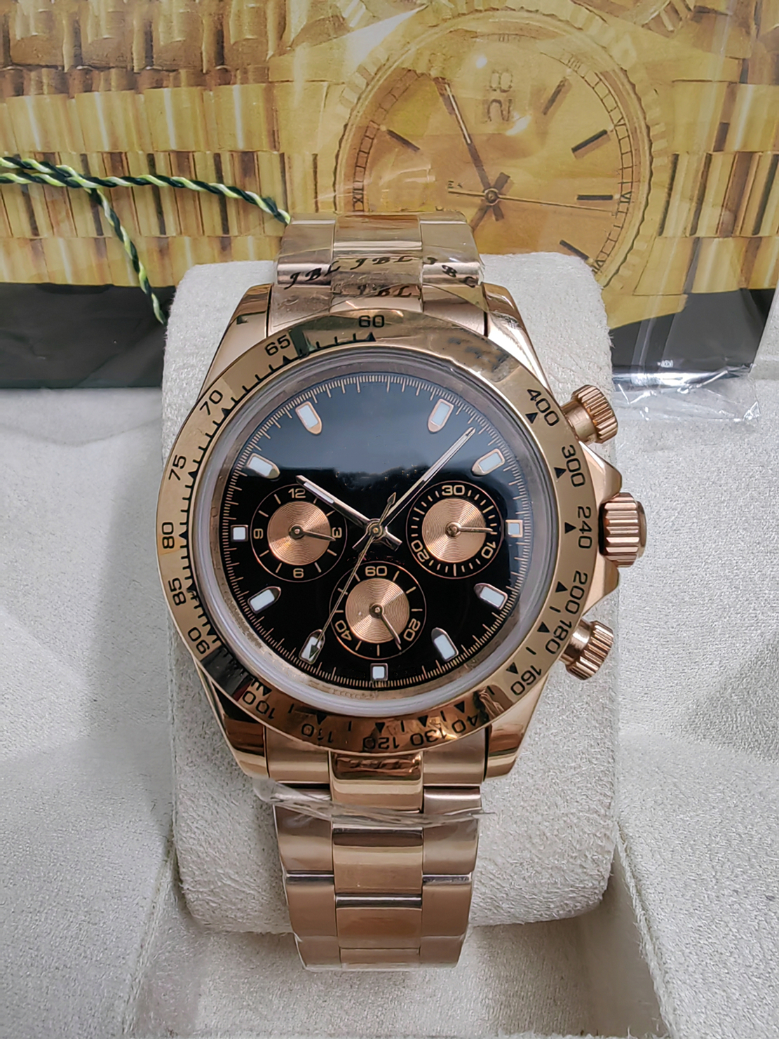 With box Fashion mens watches automatic mechanical full stainless steel Gliding clasp Sports wrist watch for men waterproof sale Classic Orologio di Lusso rose gold, Style 4
With box Fashion mens watches automatic mechanical full stainless steel Gliding clasp Sports wrist watch for men waterproof sale Classic Orologio di Lusso rose gold, Style 4