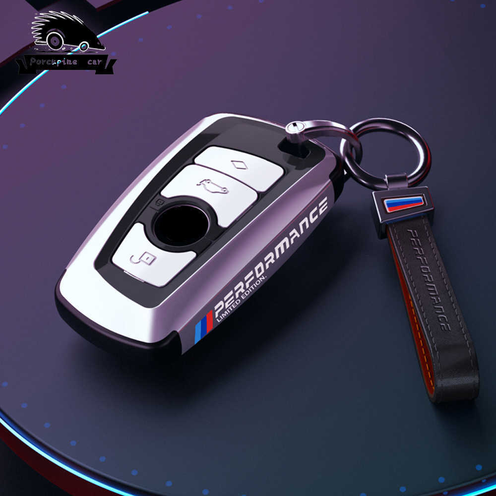Nano electroplating PC Car Smart Key Fob Case Cover For BMW 3 4 5 Series 320i 530i 550i F20 F21 F30 F31 F25 F01 F02 keychain