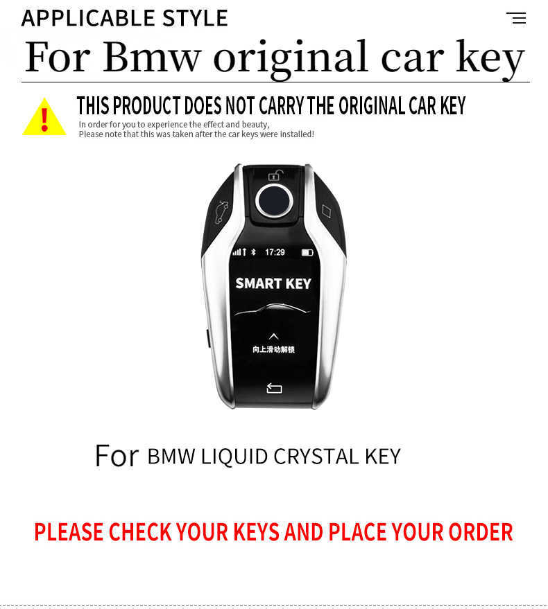 New Alloy Car Key Cover Case Shell for BMW 5 7 Series G11 G12 G30 G31 G32 I8 I12 I15 G01 G02 G05 G07 X3 X4 X5 X7