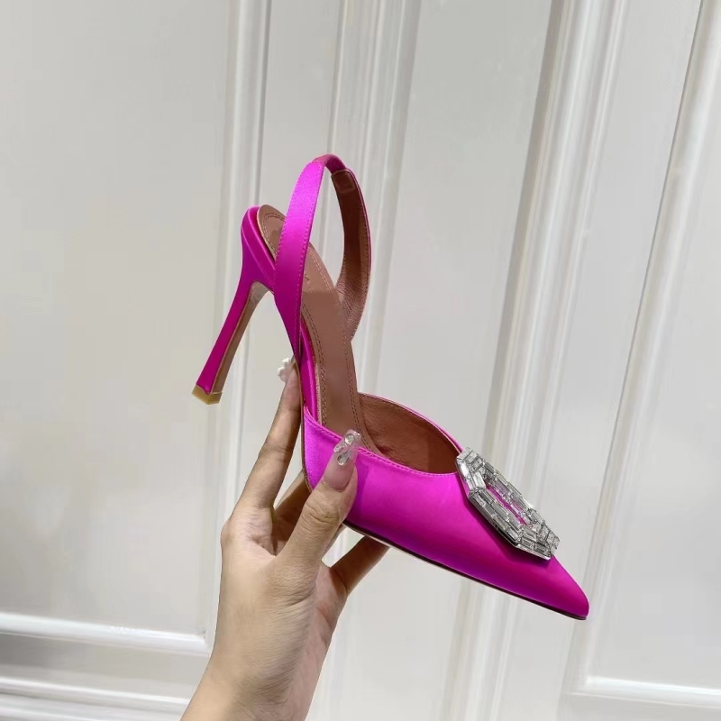 Stiletto heel dress shoes Luxury Designers Satin for womens sandal crystal buckle Embellished slingbacks Pumps high heeled shoe sandals, Pearl pink
Stiletto heel dress shoes Luxury Designers Satin for womens sandal crystal buckle Embellished slingbacks Pumps high heeled shoe sandals, Pearl pink