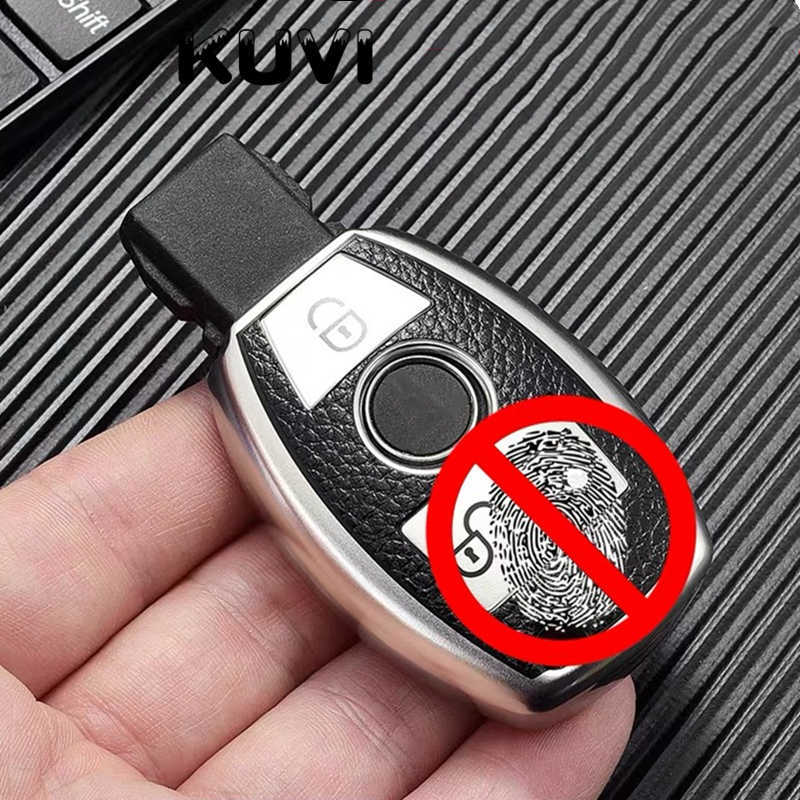 Leather TPU Car Key Fob Case Cover Protector For Mercedes Benz E C G M R S Class W204 W212 W176 GLC CLA GLA AMG Car Accessories