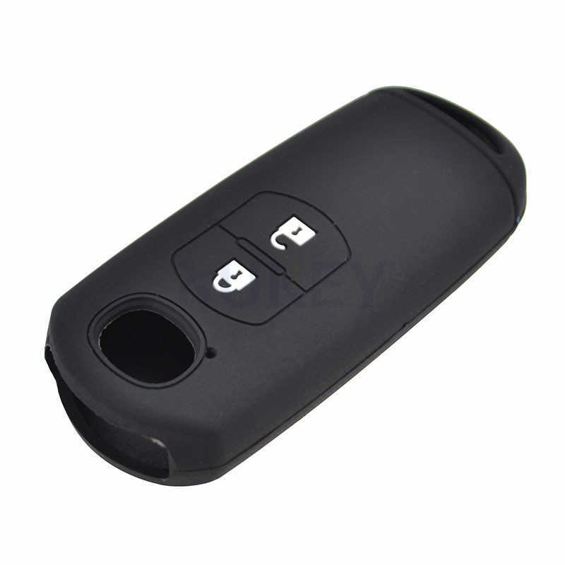 For MAZDA 2 3 5 6 CX-3 CX-5 CX-7 CX-9 Silicone Car Key Cover Remote Fob Case Sleeve 2 3 4 Buttons 2013 2015 2016 2017 2018 2019