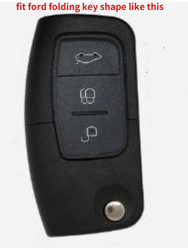 Folding Key 3 Button TPU Car Key Case Cover for Ford Fiesta Focus 2 Ecosport Kuga Escape Falcon B-Max C-Max Eco Sport Galaxy