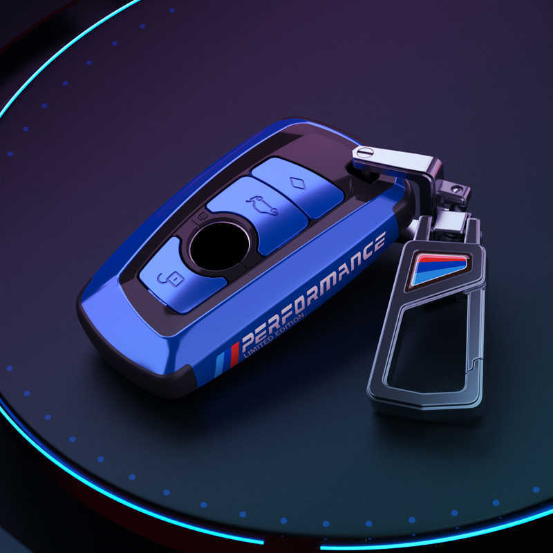 Nano electroplating PC Car Smart Key Fob Case Cover For BMW 3 4 5 Series 320i 530i 550i F20 F21 F30 F31 F25 F01 F02 keychain