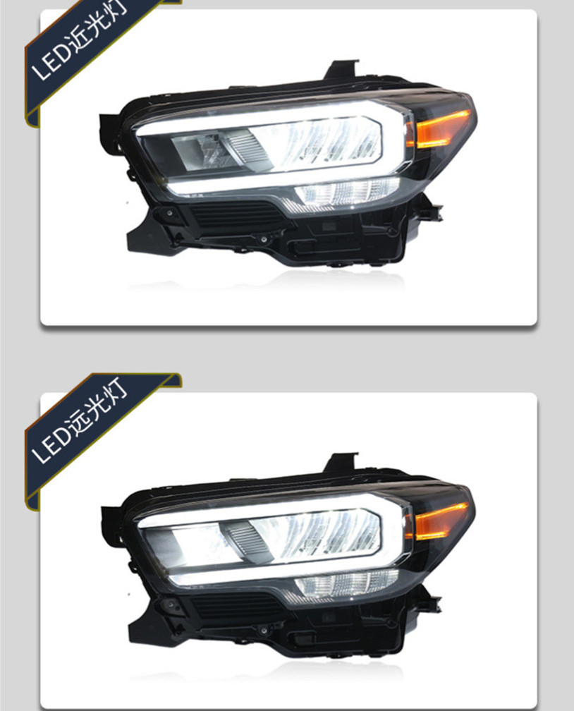 Car Styling Headlights for Toyota Tacoma 20 15-20 20 Tacoma LED Headlight DRL Dynamic Signal Head Lamp auto Accessories