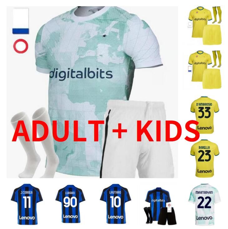 2022 2023 DZEKO BARELLA MARTINEZ soccer jerseys 22 23 Inter Milans INTERS BRAHIM BROZOVIC J.CORREA VIDAL LAUTARO ERIKSEN DE VRIJ football shirt adult men kids kit
2022 2023 DZEKO BARELLA MARTINEZ soccer jerseys 22 23 Inter Milans INTERS BRAHIM BROZOVIC J.CORREA VIDAL LAUTARO ERIKSEN DE VRIJ football shirt adult men kids kit