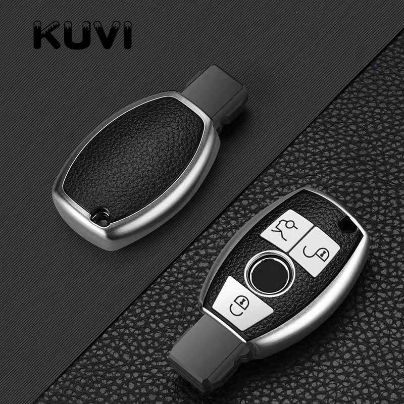 Leather TPU Car Key Fob Case Cover Protector For Mercedes Benz E C G M R S Class W204 W212 W176 GLC CLA GLA AMG Car Accessories
