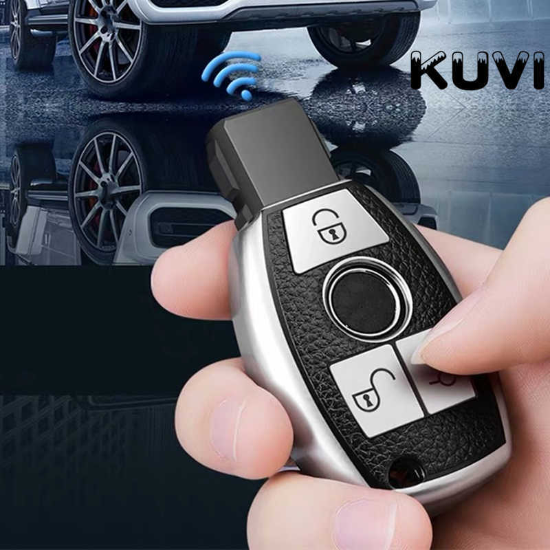 Leather TPU Car Key Fob Case Cover Protector For Mercedes Benz E C G M R S Class W204 W212 W176 GLC CLA GLA AMG Car Accessories