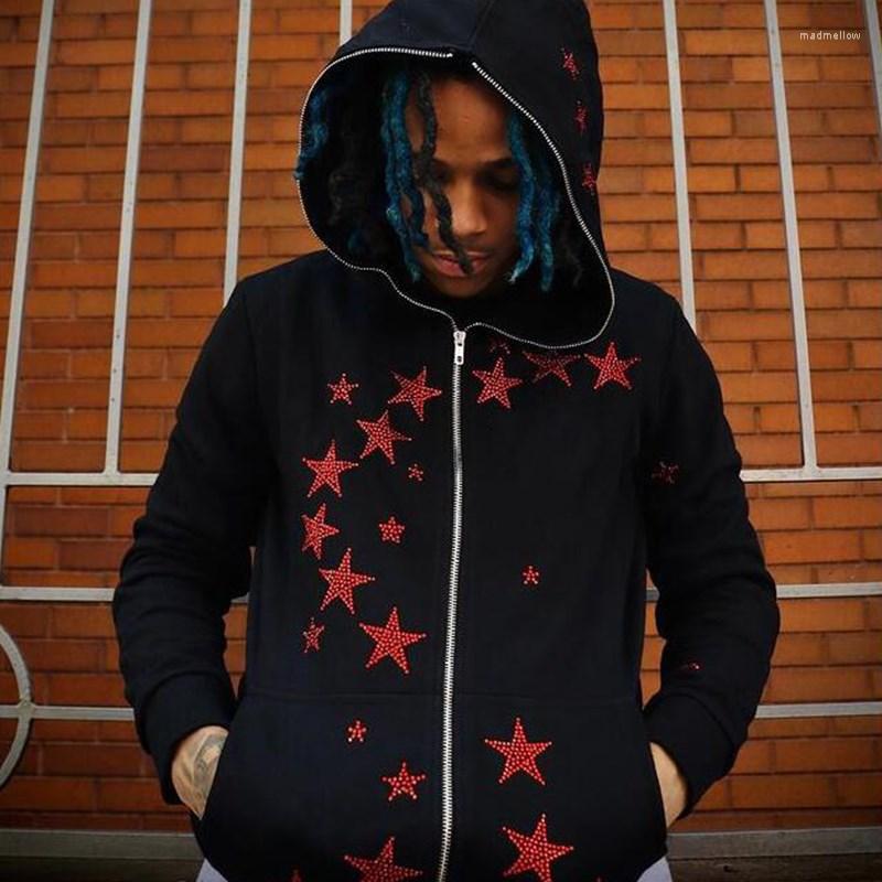 Men's Hoodies Star Rhinestone Men Gothic Black Zip Up Oversized Sweatshirts Female Retro Harajuku Hooded Women Jacket Y2K Streetwear
Men's Hoodies Star Rhinestone Men Gothic Black Zip Up Oversized Sweatshirts Female Retro Harajuku Hooded Women Jacket Y2K Streetwear