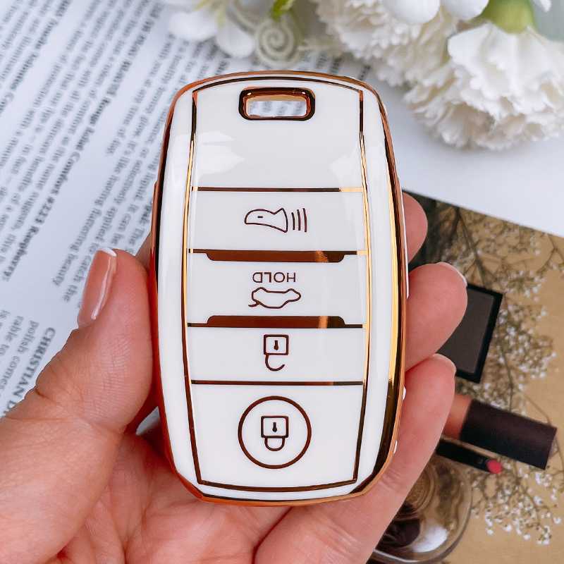 TPU Key Case Cover For Kia Sportage Cerato Optima K2 K3 K4 K5 Rio Picanto K2 Soul Sorento Ski Sedona 2016 Keychain Accessories