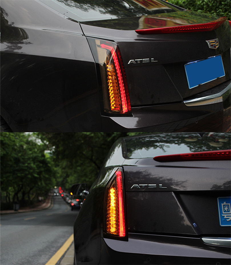 Car Styling for Cadillac Tail Lights 20 16-20 19 ATS L LED Tail Light Rear Lamp DRL Dynamic Signal Brake Reverse Accessories