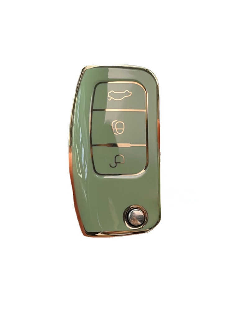 Folding Key 3 Button TPU Car Key Case Cover for Ford Fiesta Focus 2 Ecosport Kuga Escape Falcon B-Max C-Max Eco Sport Galaxy