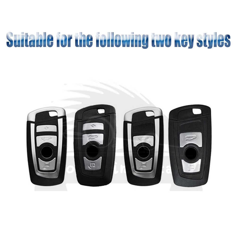 Nano electroplating PC Car Smart Key Fob Case Cover For BMW 3 4 5 Series 320i 530i 550i F20 F21 F30 F31 F25 F01 F02 keychain