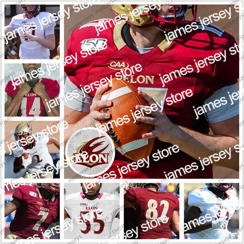 American College Football Wear Custom 2020 ACC Elon Football #6 Jaylan Thomas 17 Davis Cheek 28 De'sean Mcnair 80 Cole Taylor Men Youth Kid Jerseys 4XL, Red
American College Football Wear Custom 2020 ACC Elon Football #6 Jaylan Thomas 17 Davis Cheek 28 De'sean Mcnair 80 Cole Taylor Men Youth Kid Jerseys 4XL, Red