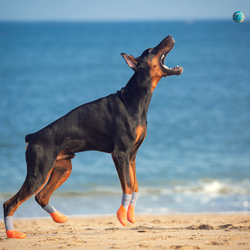 Shoes for Small Medium Large Dog Apparel Winter Warm Puppy Soc fit Walking Running Waterproodjustable Anti-Slip Rain Snow Outdoor Dogs Boots Paw Prote