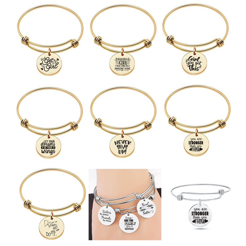 Wholesale Fun Quotes Bangle Stainless Steel Bracelet Inspiration "Go Get It Girl" Charm Bracelets For Women Girl Friends Gift Jewelry New
Wholesale Fun Quotes Bangle Stainless Steel Bracelet Inspiration "Go Get It Girl" Charm Bracelets For Women Girl Friends Gift Jewelry New