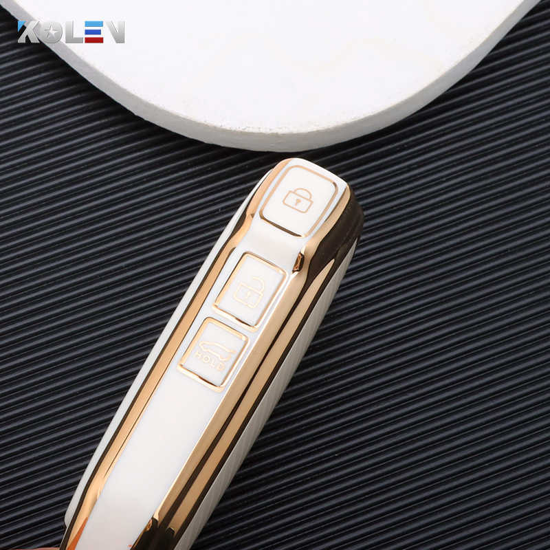 New TPU Car Key Case Cover Shell For KIA Sportage R GT Stinger Sorento Ceed Cerato Forte Niro Soul Telluride Protector Keyless
