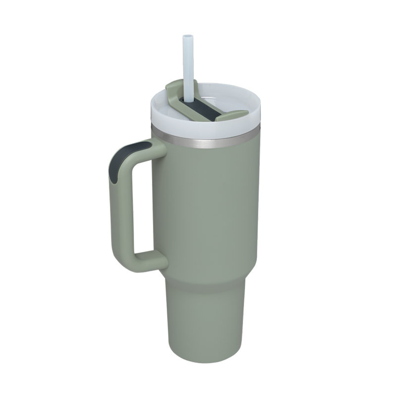 New Style 40oz Stainless Steel Tumblers with handle Water Bottle Portable Outdoor Sports Cup Insulation Travel Vacuum Flask Bottles Z11