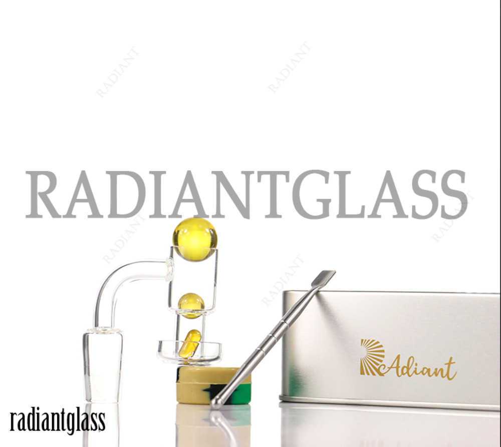 Smoking 14mm 18mm Quartz Banger Set Radiantglass 45 90 Degree Full Weld with Turp Slurper Silicone Container and Metal Nail for Glass Bong Dab Rig 
Smoking 14mm 18mm Quartz Banger Set Radiantglass 45 90 Degree Full Weld with Turp Slurper Silicone Container and Metal Nail for Glass Bong Dab Rig