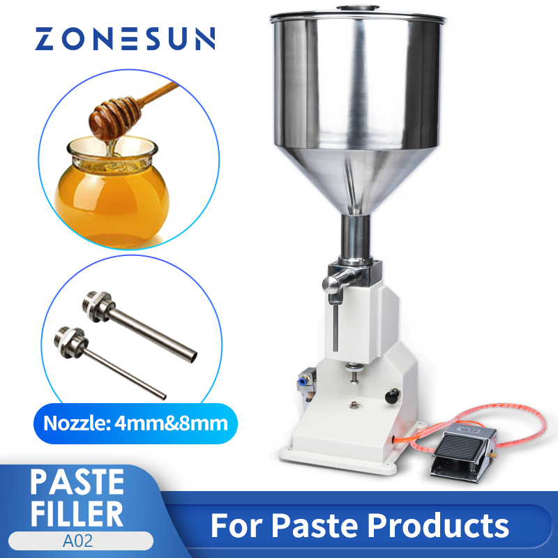 ZONESUN 5-50ml Pneumatic Filling Machine Paste Shampoo Honey Lotion Viscous Liquid Oil Bottle Filler For Cosmetics
ZONESUN 5-50ml Pneumatic Filling Machine Paste Shampoo Honey Lotion Viscous Liquid Oil Bottle Filler For Cosmetics
