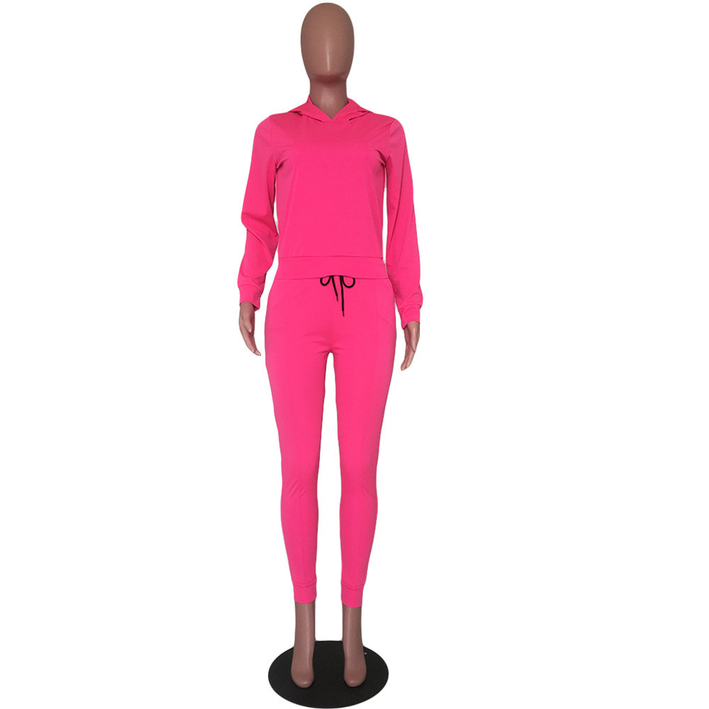 Fall Winter Women Tracksuits Plus size 3XL 4XL Long Sleeve Outfits Pullover Hooded Hoodie Pants Two Piece Sets Sweatsuits Casual Sportswear Jogger Sui