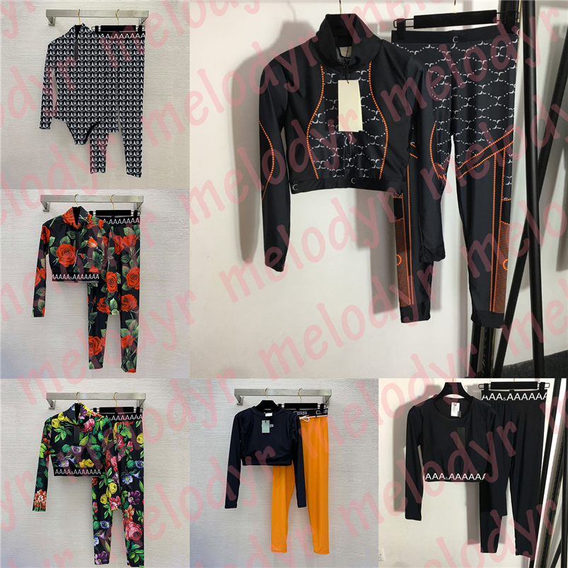 Outdoor Sportwear Long Sleeve Short Top Tracksuits Tight Yoga Pants Fashion Print Womens Workout Clothes, #1
Outdoor Sportwear Long Sleeve Short Top Tracksuits Tight Yoga Pants Fashion Print Womens Workout Clothes, #1
