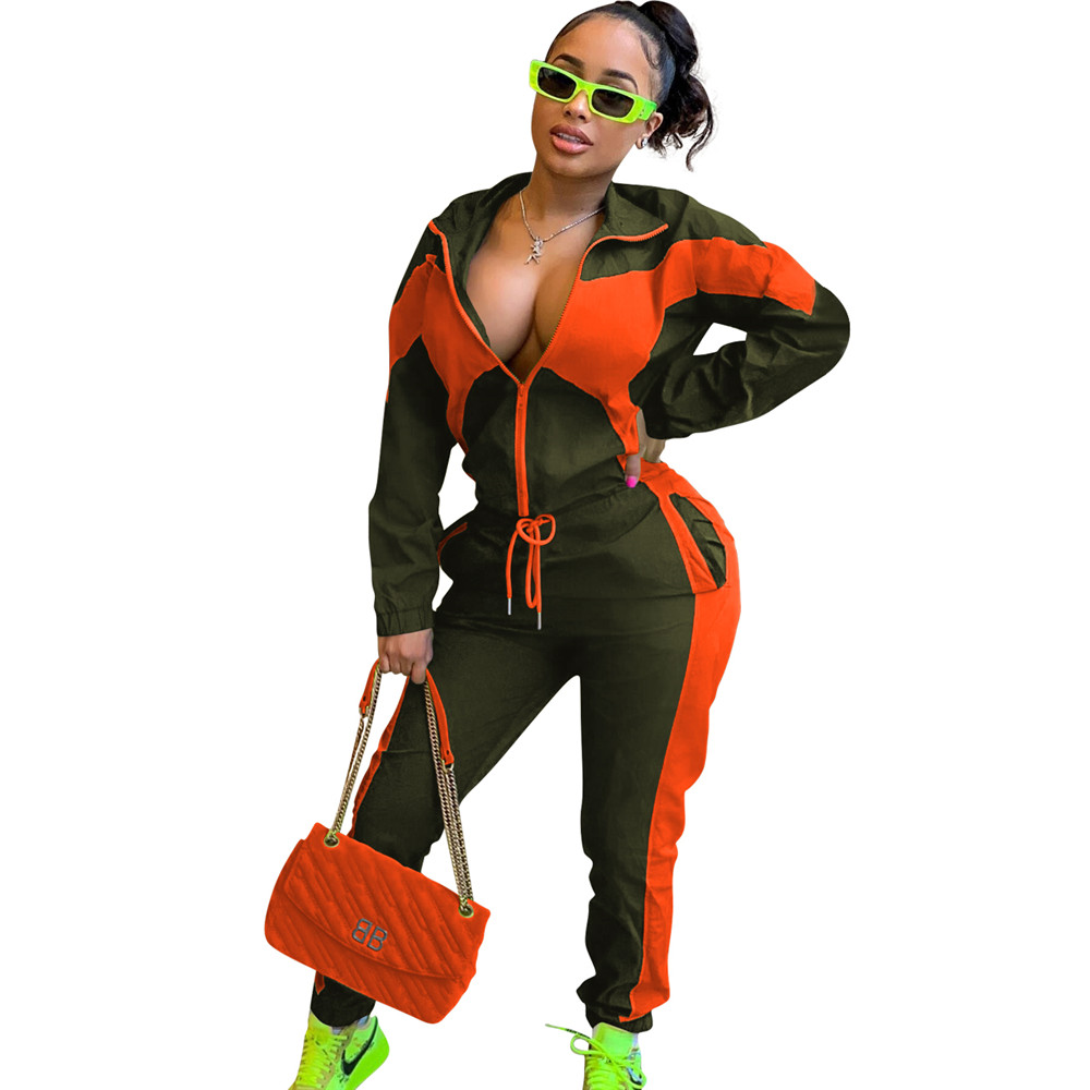 Wholesale Tracksuits Women Two Piece Sets Fall Winter Clothes Outfits Long Sleeve Jacket and Pants Sportswear Outwork Sweatsuits Jogger Suits 8650