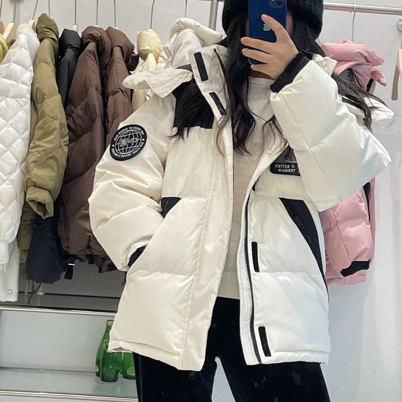 Down JacketsWhite duck hooded jacket white women's thickened short fashion parka work clothes 2022 lovers' coatloose coat
Down JacketsWhite duck hooded jacket white women's thickened short fashion parka work clothes 2022 lovers' coatloose coat