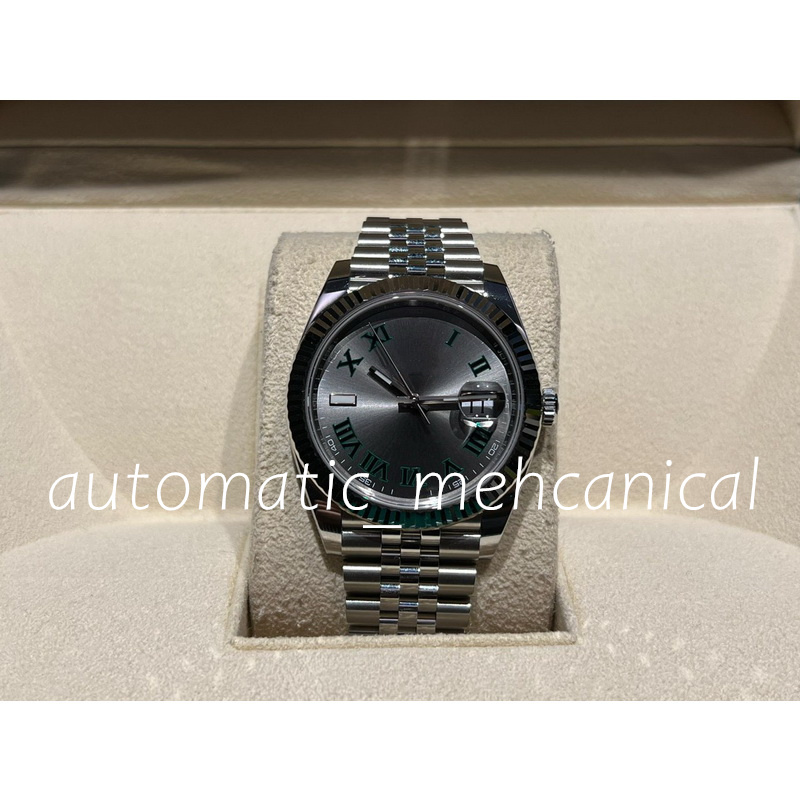 Super Quality Mens Watch Grey Roman Dial Datejust 41mm Jubilee Strap Automatic Mechanical watches Silver Stainless Steel Bracelet Sapphire Glass Wristwatch
Super Quality Mens Watch Grey Roman Dial Datejust 41mm Jubilee Strap Automatic Mechanical watches Silver Stainless Steel Bracelet Sapphire Glass Wristwatch