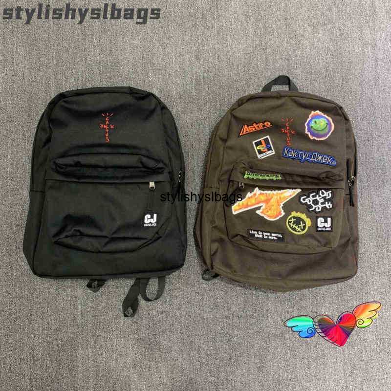 Evening Bags Travis Scott Backpack Men Women High Quality Embroidered Cactus Jack Bag Black Brown Backpacks 010423H
Evening Bags Travis Scott Backpack Men Women High Quality Embroidered Cactus Jack Bag Black Brown Backpacks 010423H