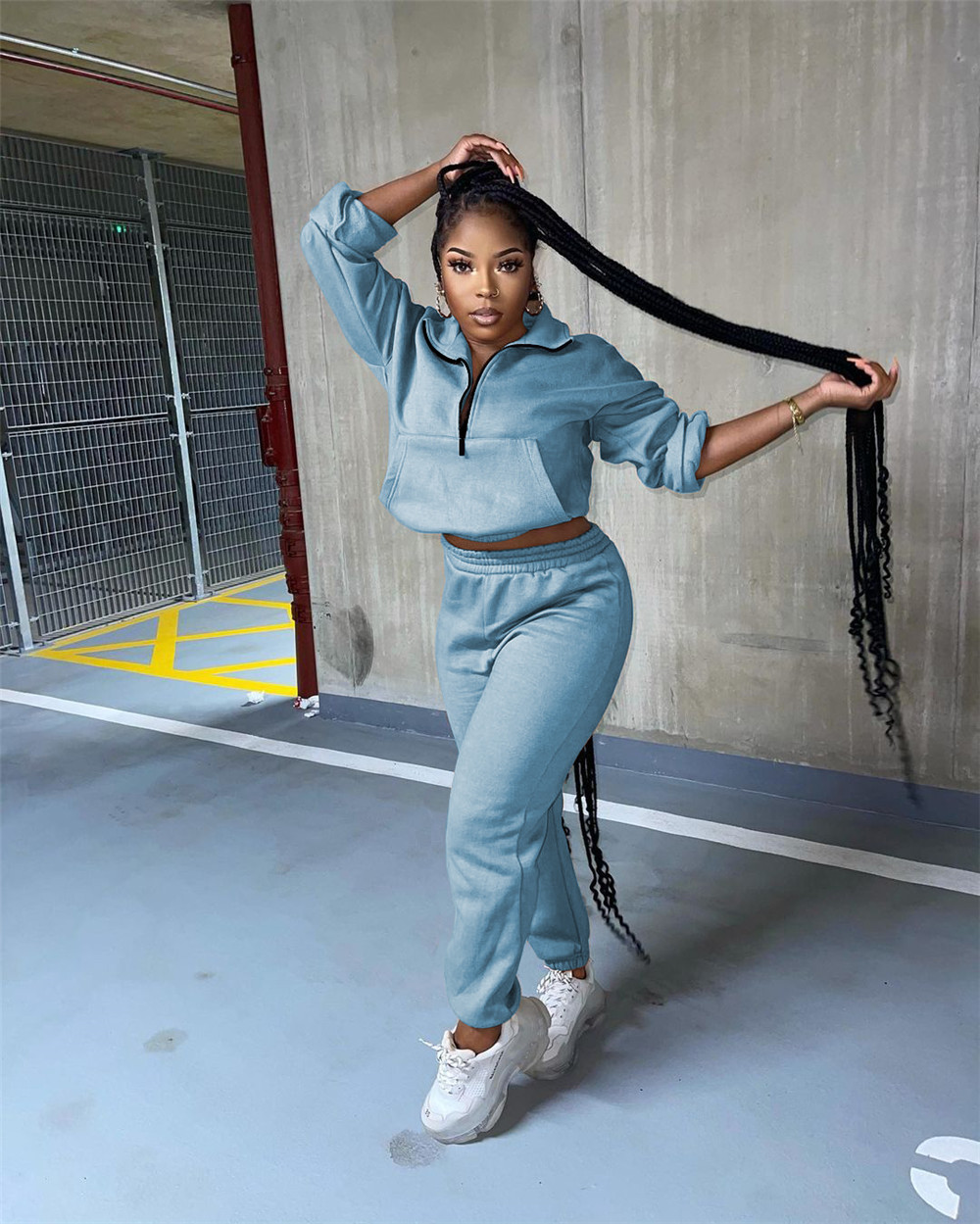 Fall Winter Women Tracksuits Plus size 2XL Long Sleeve Outfits Pullover Hoodie AND Pants Two Piece Sets Sweatsuits Casual Outwork Sportswear Jogger Su