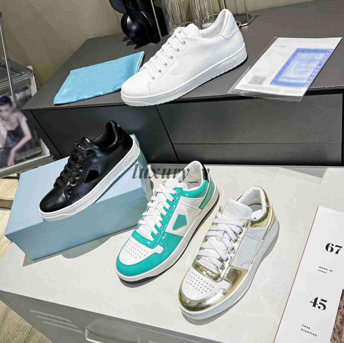 Designer Casual Shoes Men Women Sneakers PRAX 1 Technical Fabric Re-Nylon Breathable Shoes Chunky Rubber Lug Sole Walking Party, Color 1
Designer Casual Shoes Men Women Sneakers PRAX 1 Technical Fabric Re-Nylon Breathable Shoes Chunky Rubber Lug Sole Walking Party, Color 1