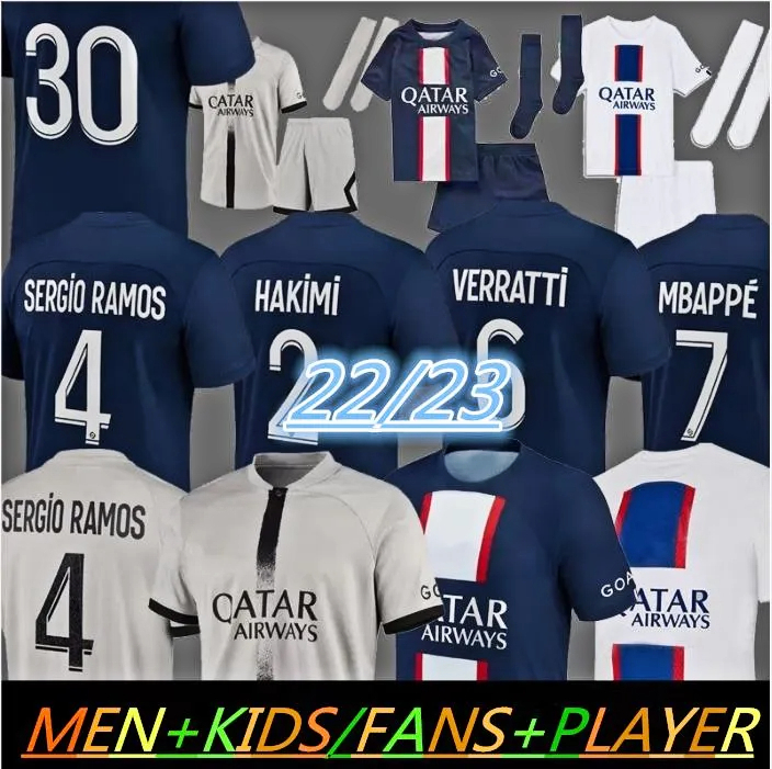 2022 2023paris MBAPPE #7 HAKIMI 30 10 FANS PLAYER 22 23 soccer jersey SERGIO RAMOS psGS Football Shirts shirt MARQUINHOS VERRATTI ICARDI uniform kids kit sets, Home+lig 1
2022 2023paris MBAPPE #7 HAKIMI 30 10 FANS PLAYER 22 23 soccer jersey SERGIO RAMOS psGS Football Shirts shirt MARQUINHOS VERRATTI ICARDI uniform kids kit sets, Home+lig 1