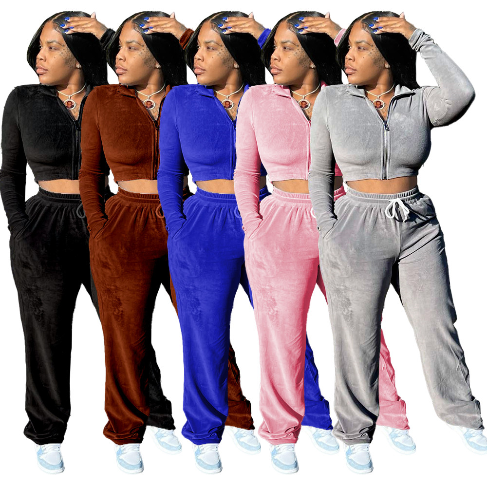 Fall Winter Velvet Tracksuits Women Sweatsuits Long Sleeve Jacket and Wide Leg Pants Two Piece Sets Matching Outfits Casual Jogging suits Sporswear 8653, Pink
Fall Winter Velvet Tracksuits Women Sweatsuits Long Sleeve Jacket and Wide Leg Pants Two Piece Sets Matching Outfits Casual Jogging suits Sporswear 8653, Pink