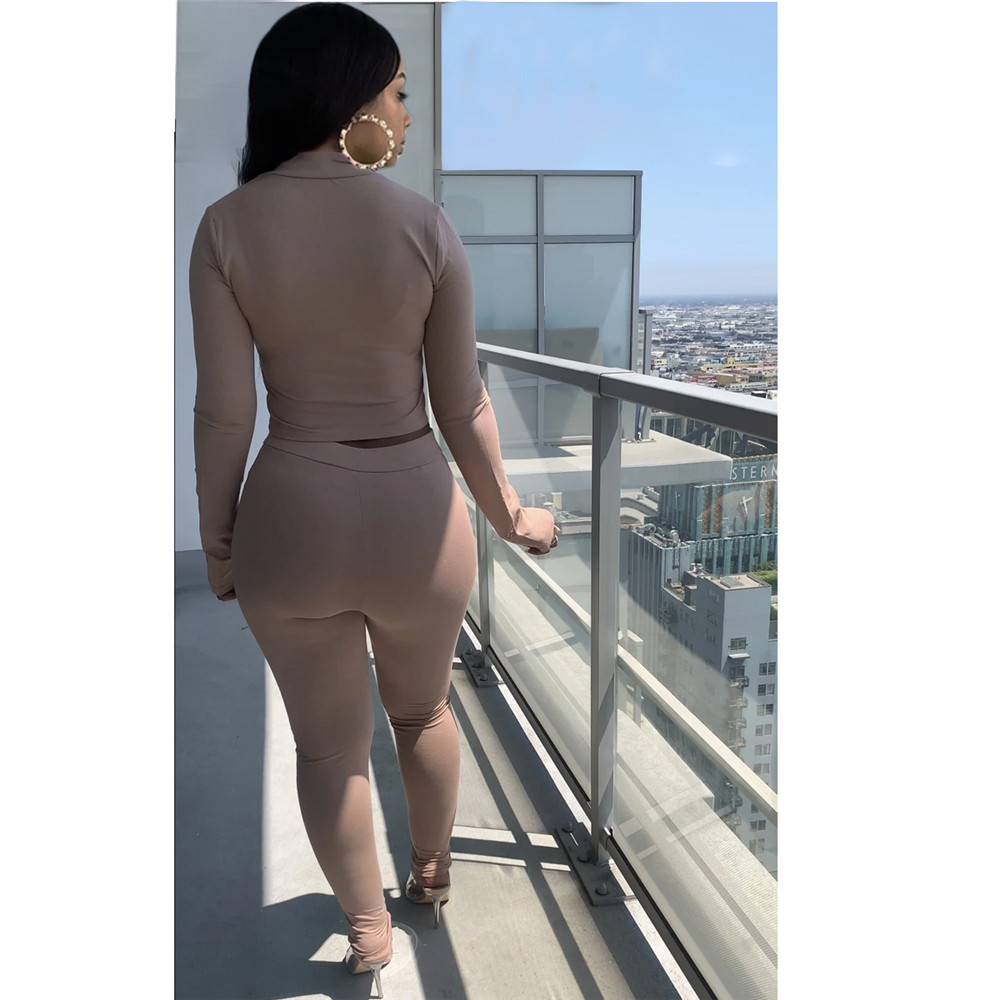 Fall Winter Women Tracksuits Plus size 2XL Outfits Long Sleeve Jacket and Pants Casual Solid Sportswear Outwork Sweatsuits Outdoor Jogger Suits Clothi