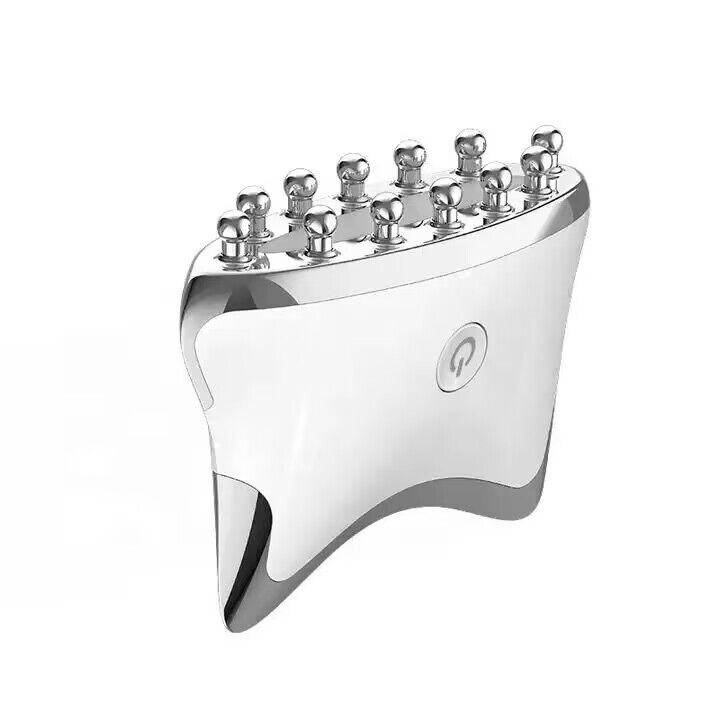 Home Beauty Instrument Multifunctional micro electric meridians brush neck face EMS scraping plate portable device