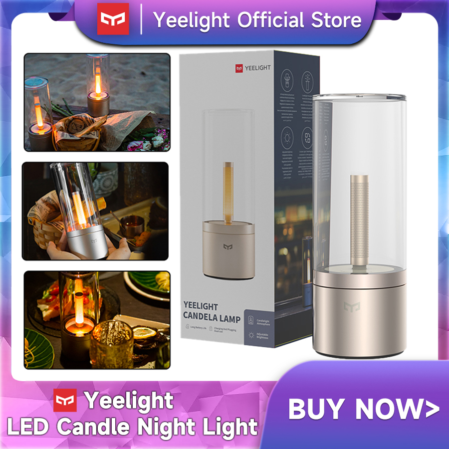 Yeelight Second Generation Candela Led Night Light Dimmable LED Lamp Bedside Rechargeable Candle Bedside Lamp Camping Lamp multinational 1800K Stepless
Yeelight Second Generation Candela Led Night Light Dimmable LED Lamp Bedside Rechargeable Candle Bedside Lamp Camping Lamp multinational 1800K Stepless