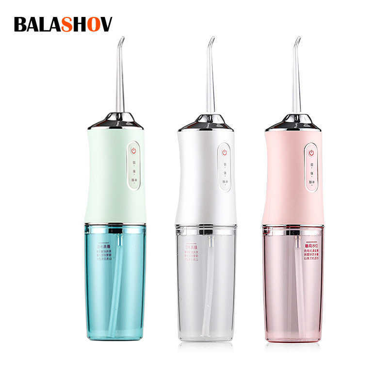 Oral Irrigators Other Hygiene 3 Modes Irrigator USB Rechargeable Portable Dental Water Jet Tank proof Teeth Cleaner 221215