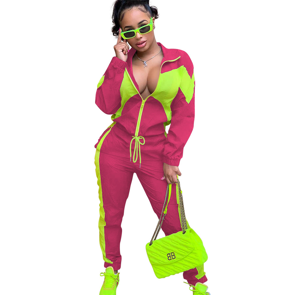 Wholesale Tracksuits Women Two Piece Sets Fall Winter Clothes Outfits Long Sleeve Jacket and Pants Sportswear Outwork Sweatsuits Jogger Suits 8650