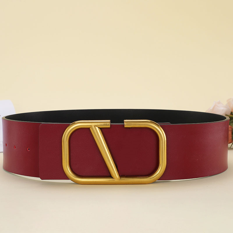 Classic Luxury designers belt Glamour Wide version Solid color women belts Luxury Letter Pin needle Buckle Width 7 cm size 95-115cm Fashion Trends gift very good, As pics
Classic Luxury designers belt Glamour Wide version Solid color women belts Luxury Letter Pin needle Buckle Width 7 cm size 95-115cm Fashion Trends gift very good, As pics