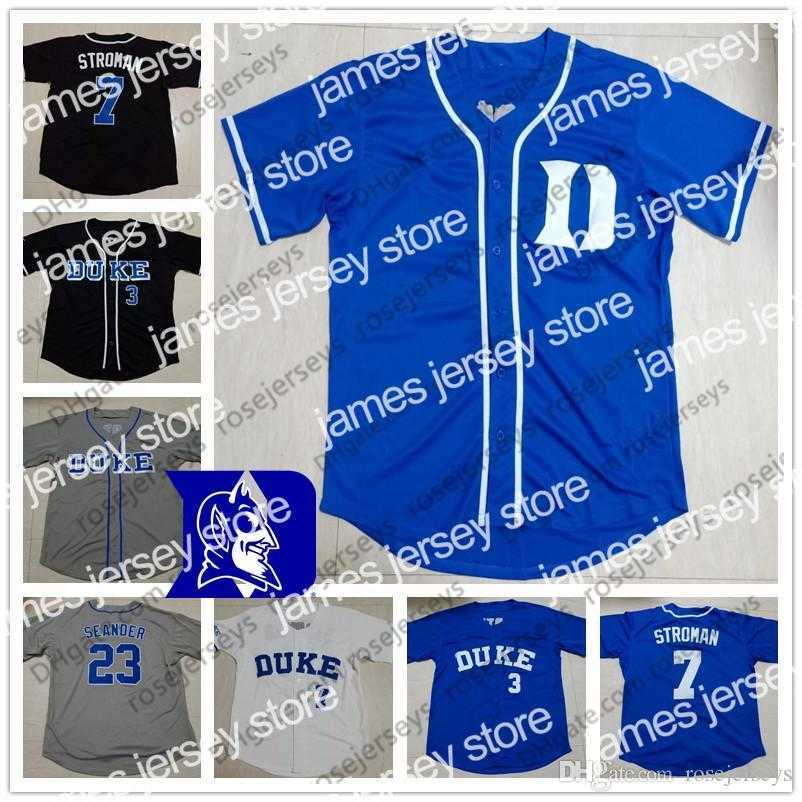 College Baseball Wears Custom Duke Blue Devils Baseball Any Number Name White Gray Black #7 Marcus Stroman 23 Michael Seander 3 Chris Crabtree Men Youth Jersey, Blue (duke)
College Baseball Wears Custom Duke Blue Devils Baseball Any Number Name White Gray Black #7 Marcus Stroman 23 Michael Seander 3 Chris Crabtree Men Youth Jersey, Blue (duke)