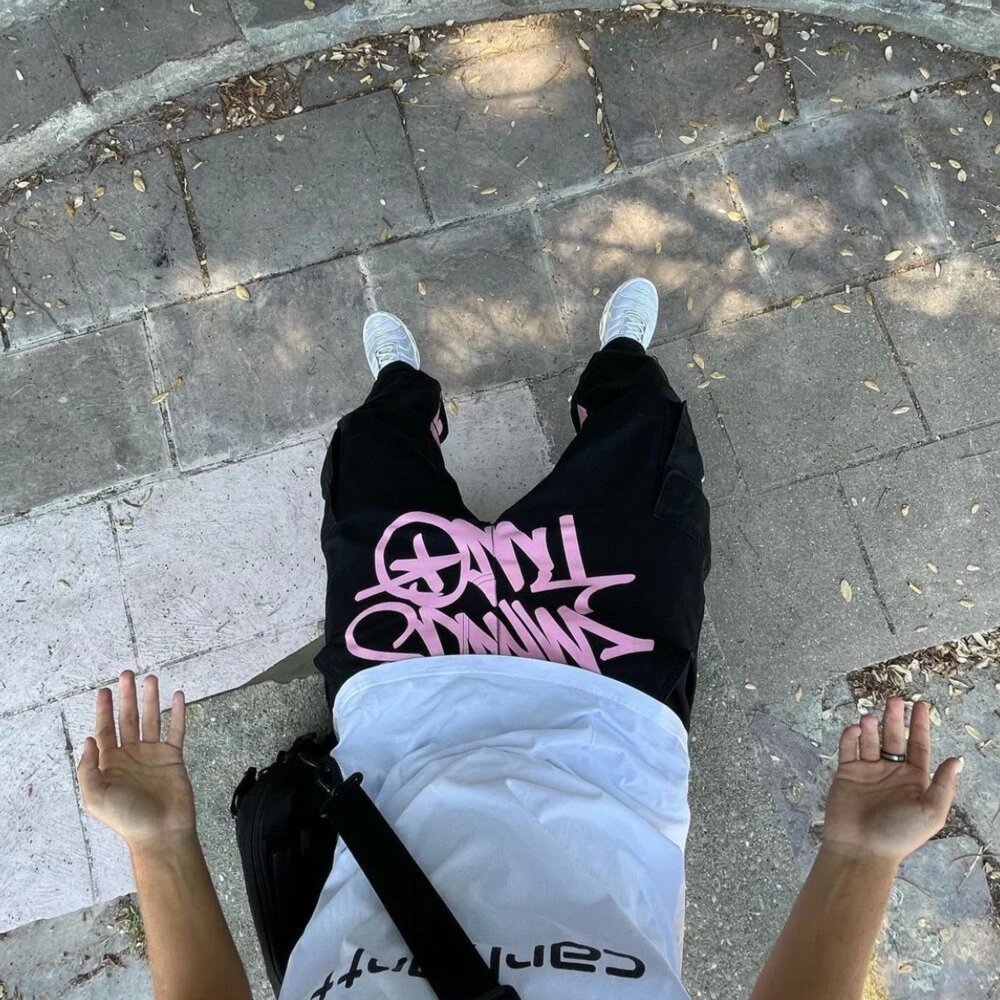 Men s Pants Harajuku Y2k Vintage Cargo Women Fashion Streetwear Pockets High Waist Straight Joggers Baggy 230103