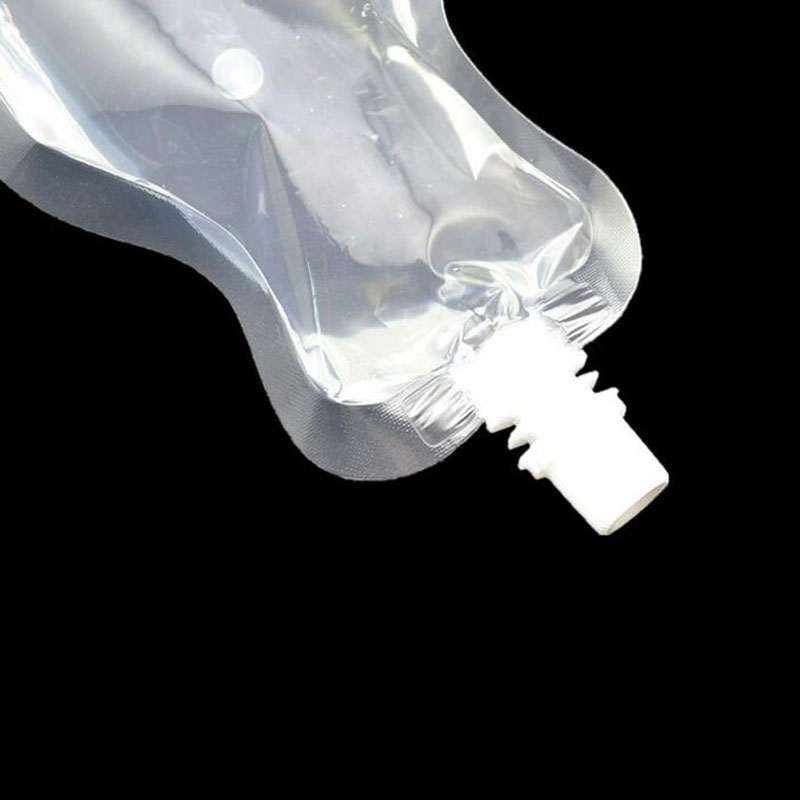 250ml Stand-up Transparent Plastic Drink Packaging Bag Spout Pouch for Beverage Liquid DIY Juice Milk Coffee