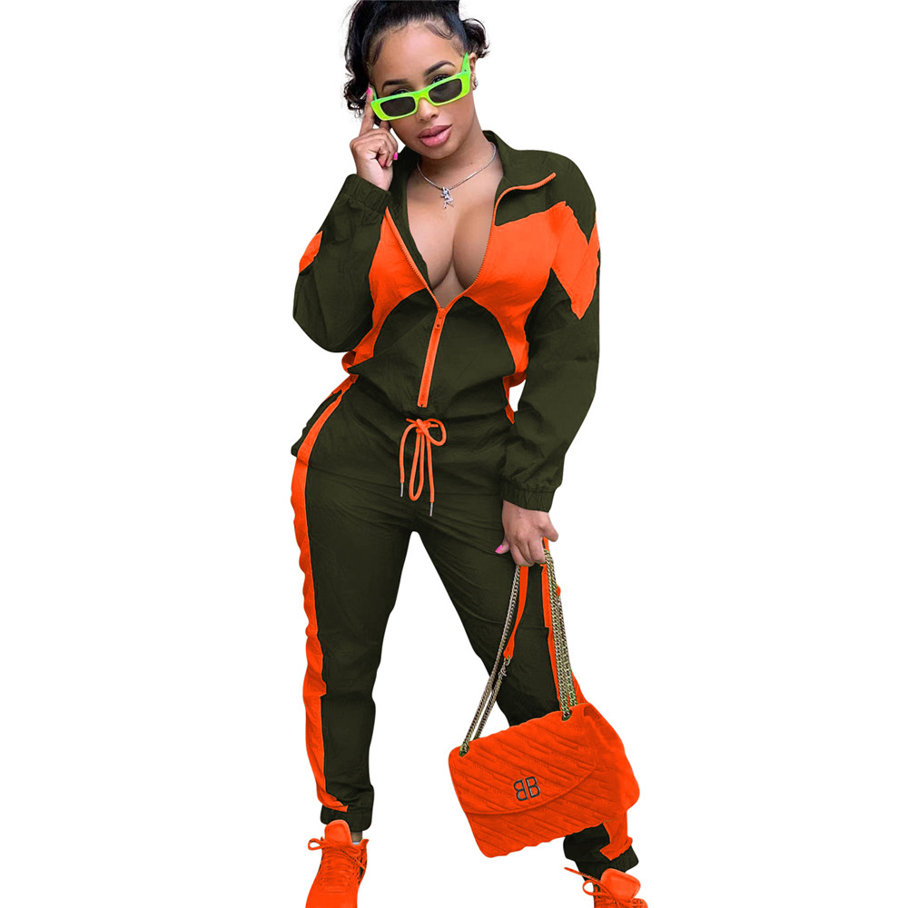 Wholesale Tracksuits Women Two Piece Sets Fall Winter Clothes Outfits Long Sleeve Jacket and Pants Sportswear Outwork Sweatsuits Jogger Suits 8650