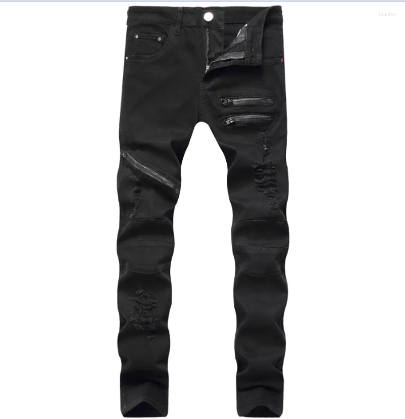 Men's Jeans IN Hole Destruction Trousers Distressed Men Denim Fashion Designer Brand White Jean Male
Men's Jeans IN Hole Destruction Trousers Distressed Men Denim Fashion Designer Brand White Jean Male