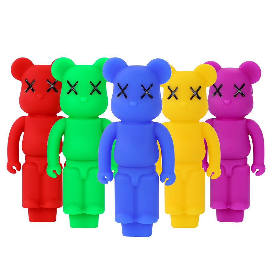 Solid color Silicone Smoking pipes Violent bear Tobacco Set design hand pipe Storage glass bowl
Solid color Silicone Smoking pipes Violent bear Tobacco Set design hand pipe Storage glass bowl